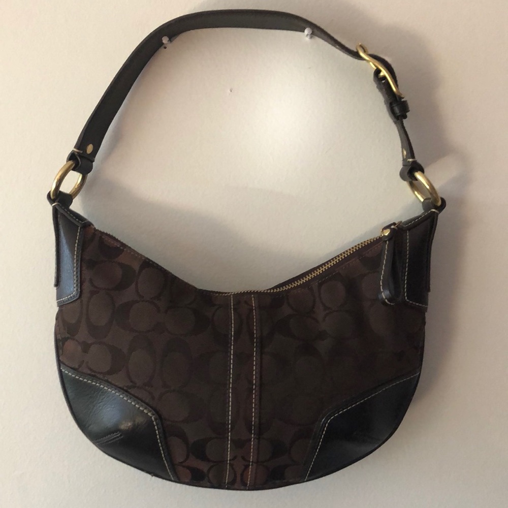 Bag in Signature Canvas with Leather Trim